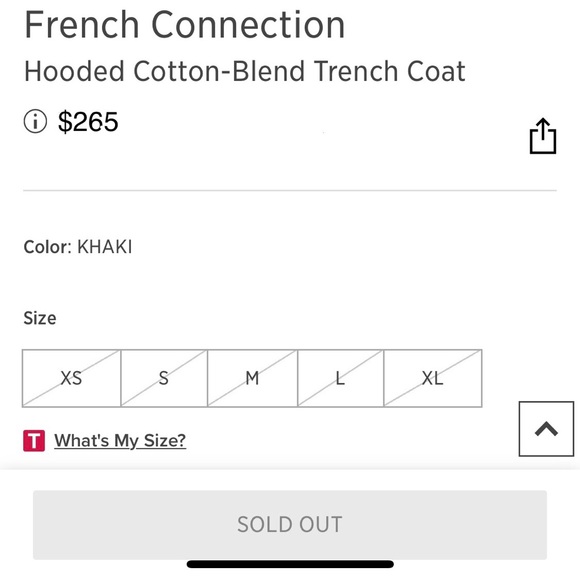 FRENCH CONNECTION khaki Trenchcoat Coat Jacket - Picture 4 of 5